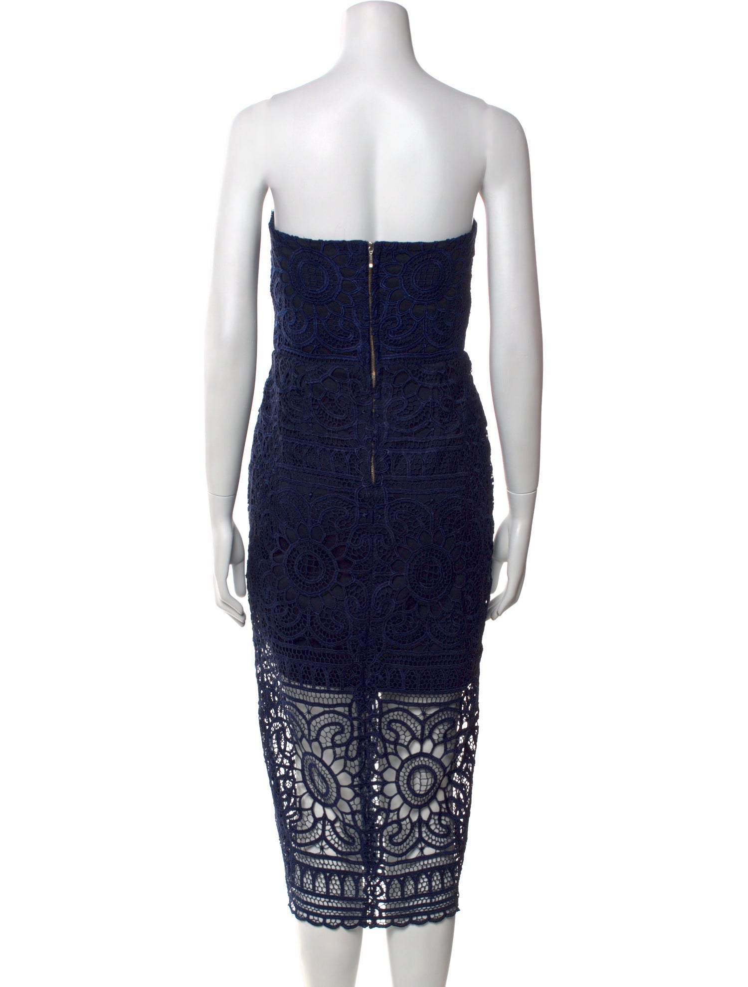 Nicholas Crochet Knee-Length Dress